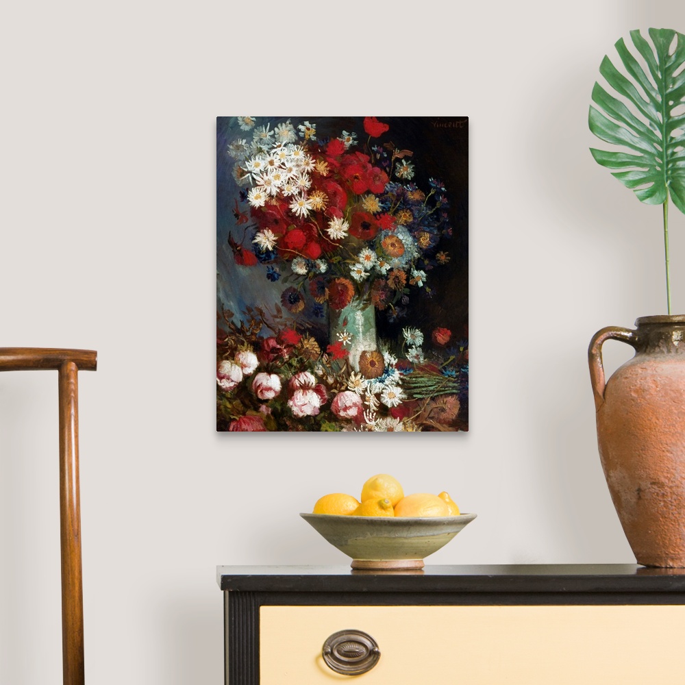 Still Life With Meadow Flowers And Roses, 1886 Wall Art, Canvas Prints ...