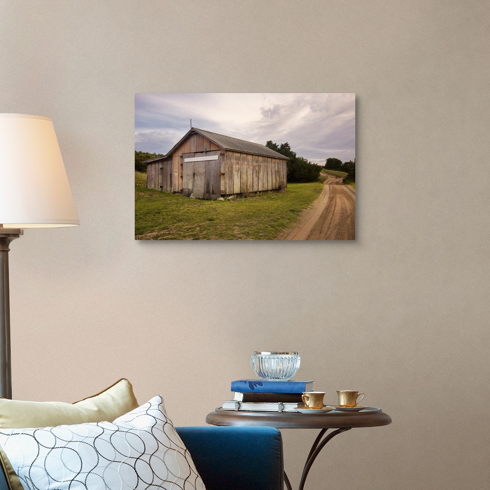 An old farmshed off of a North Carolina dirt road Wall Art, Canvas ...