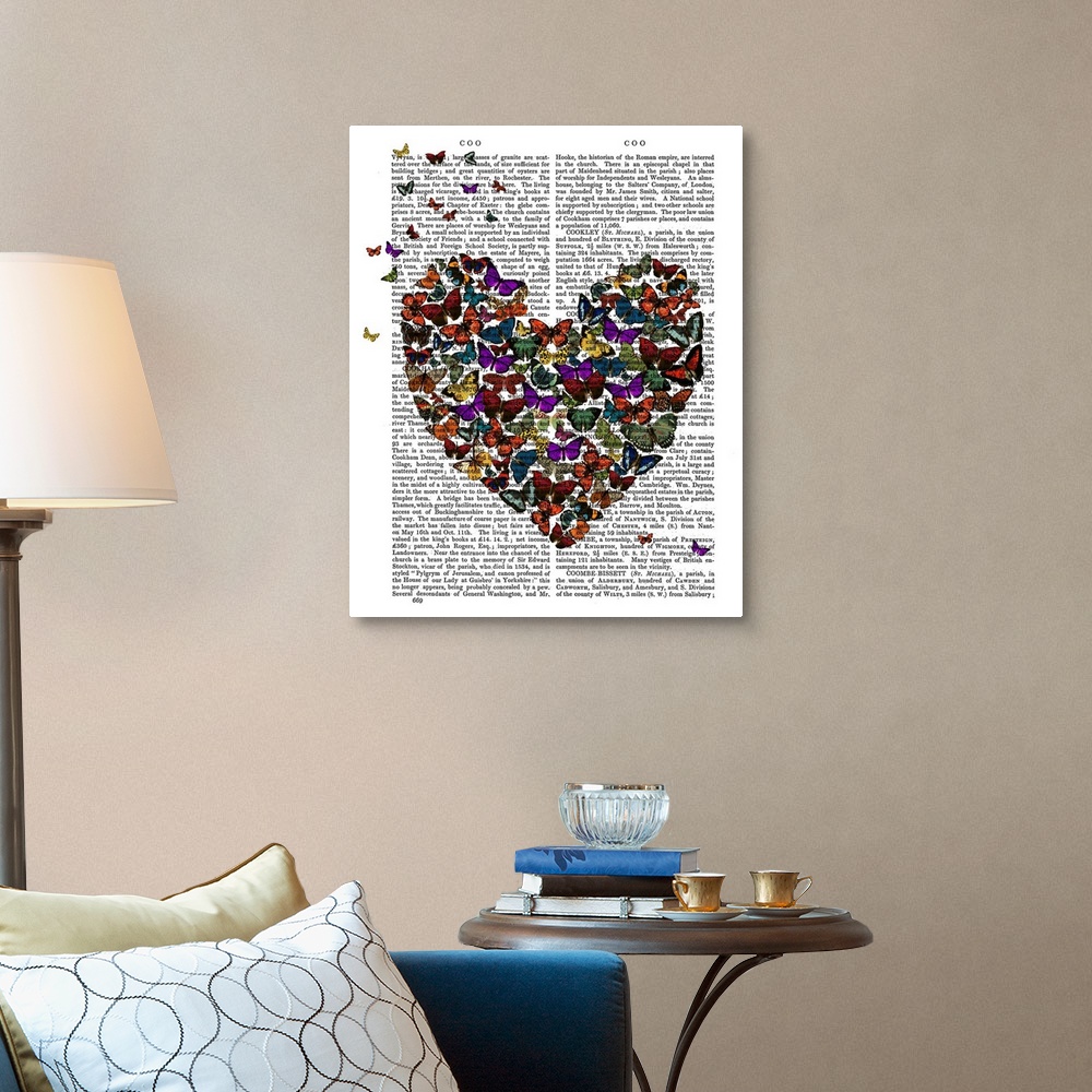 Butterfly Heart Wall Art, Canvas Prints, Framed Prints, Wall Peels ...