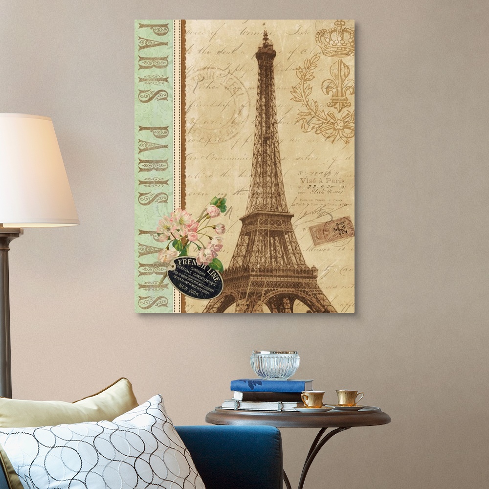 Eiffel Tower IX Wall Art, Canvas Prints, Framed Prints, Wall Peels ...