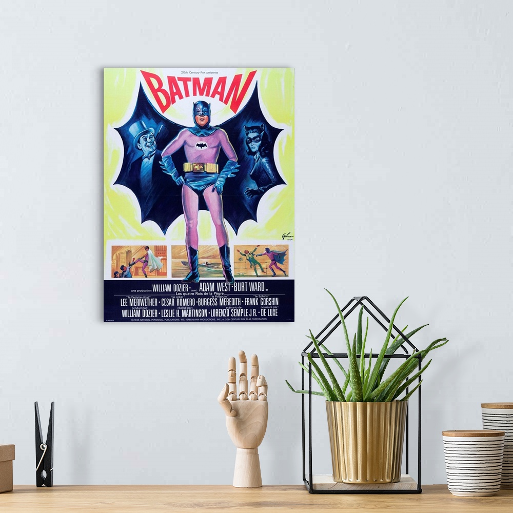 Batman - Vintage Movie Poster Wall Art, Canvas Prints, Framed Prints, Wall  Peels