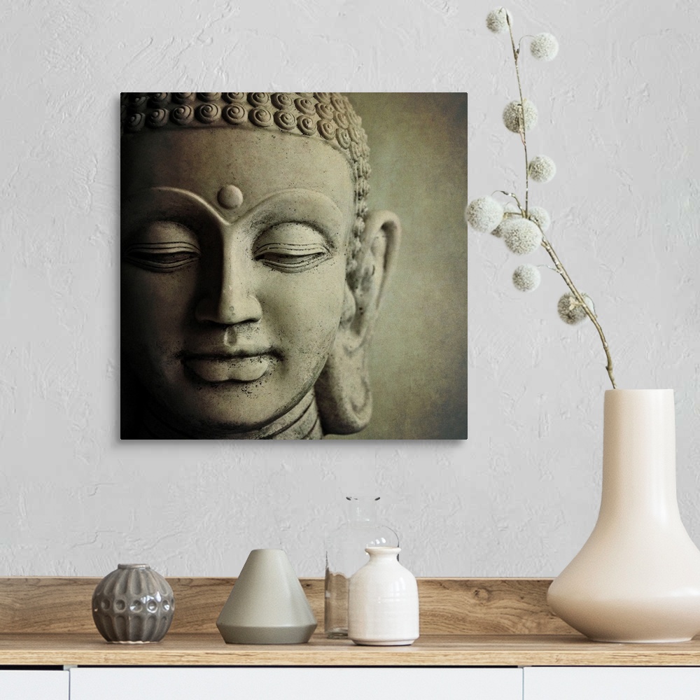 Stone Buddha head. Wall Art, Canvas Prints, Framed Prints, Wall Peels |  Great Big Canvas