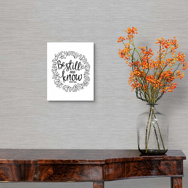 A traditional room featuring Be Still And Know Handlettered Coloring