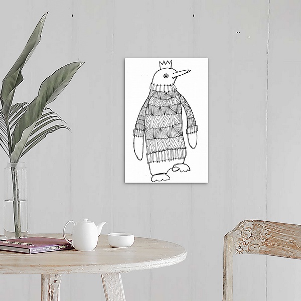 A farmhouse room featuring Christmas Penguin Coloring