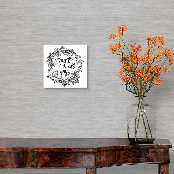 A traditional room featuring Count It All Joy Handlettered Coloring