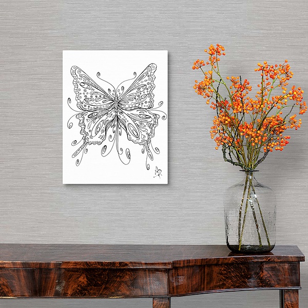 A traditional room featuring Beautiful Butterfly I