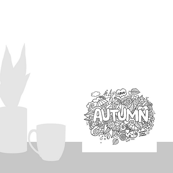 A scale-illustration room featuring Autumn