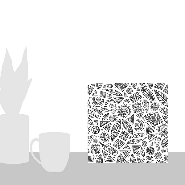 A scale-illustration room featuring Native Design I