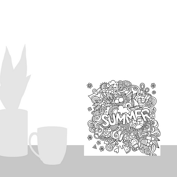 A scale-illustration room featuring Summer