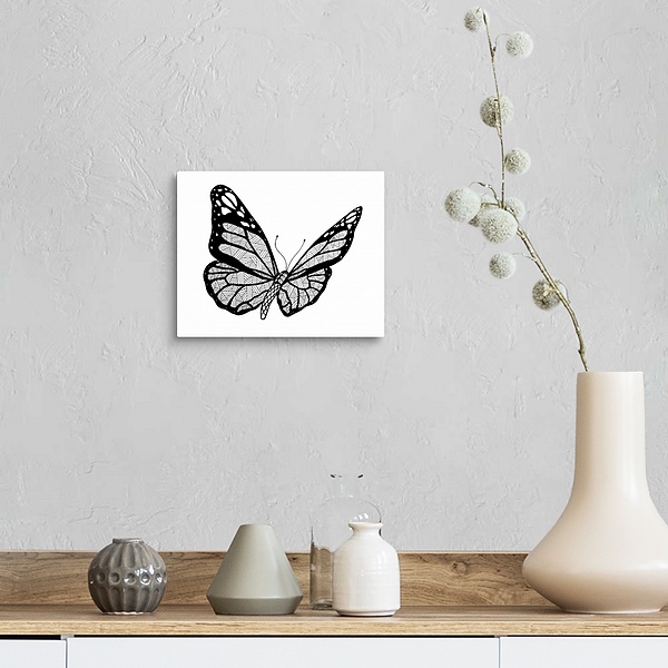 A farmhouse room featuring BW Butterfly