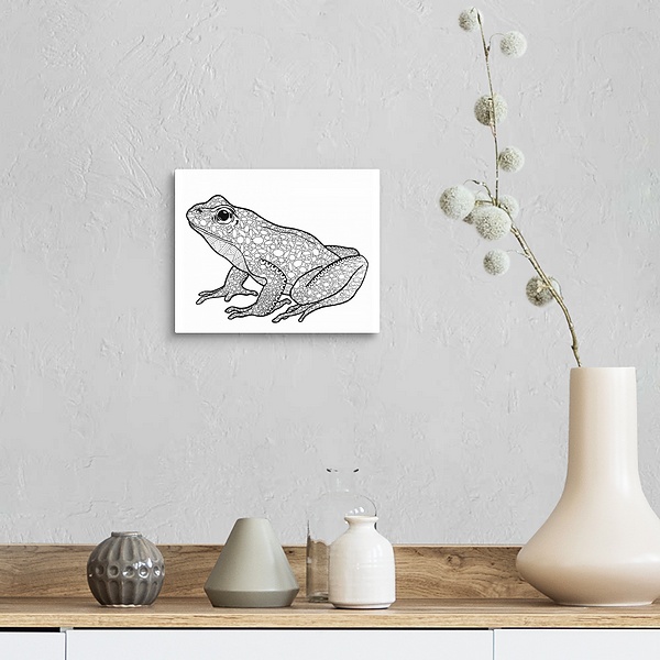 A farmhouse room featuring BW Frog