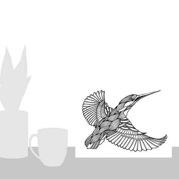 A scale-illustration room featuring BW Kingfisher