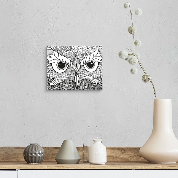 A farmhouse room featuring Owl Face