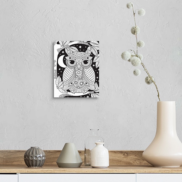A farmhouse room featuring Owl on a Branch