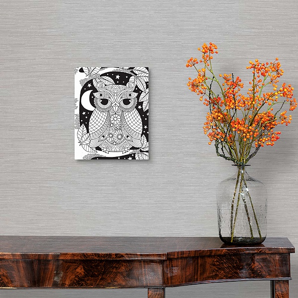 A traditional room featuring Owl on a Branch