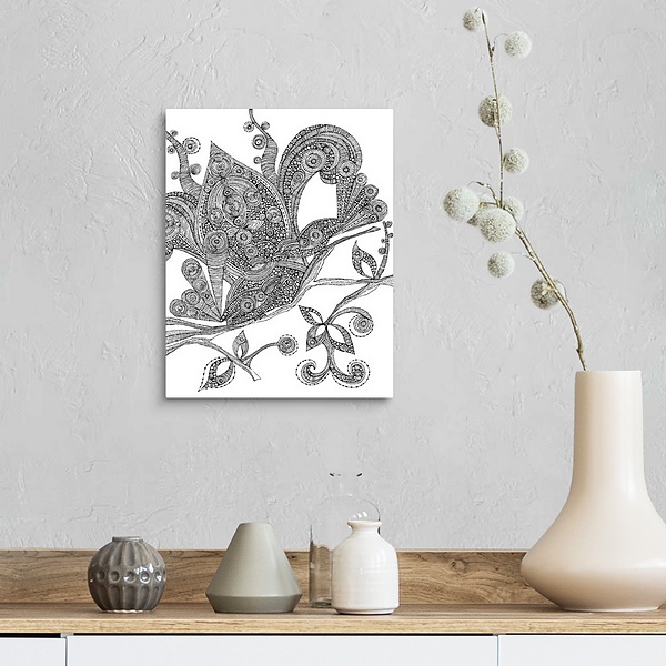 A farmhouse room featuring Two Birds - Black And White