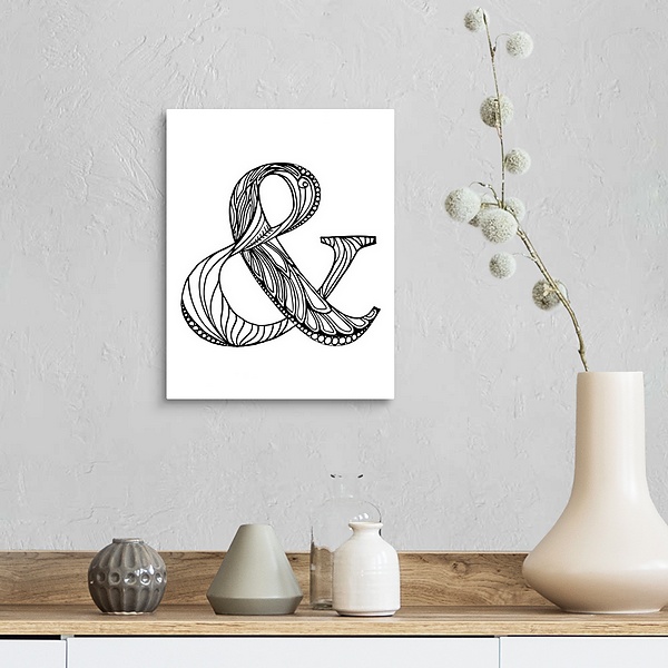 A farmhouse room featuring Fancy Ampersand