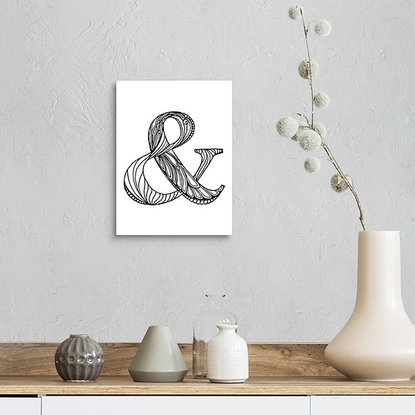 A farmhouse room featuring Fancy Ampersand