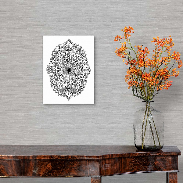 A traditional room featuring Flower Mandala