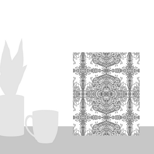 A scale-illustration room featuring Tiled Pattern I