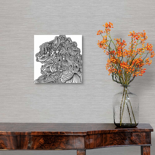 A traditional room featuring Asian Lion