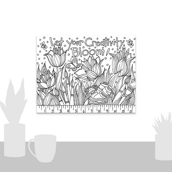 A scale-illustration room featuring Tulip Garden