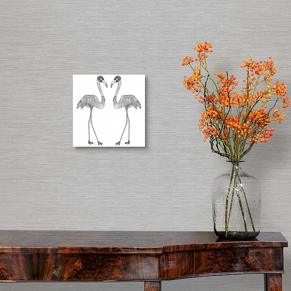 A traditional room featuring Flamingos