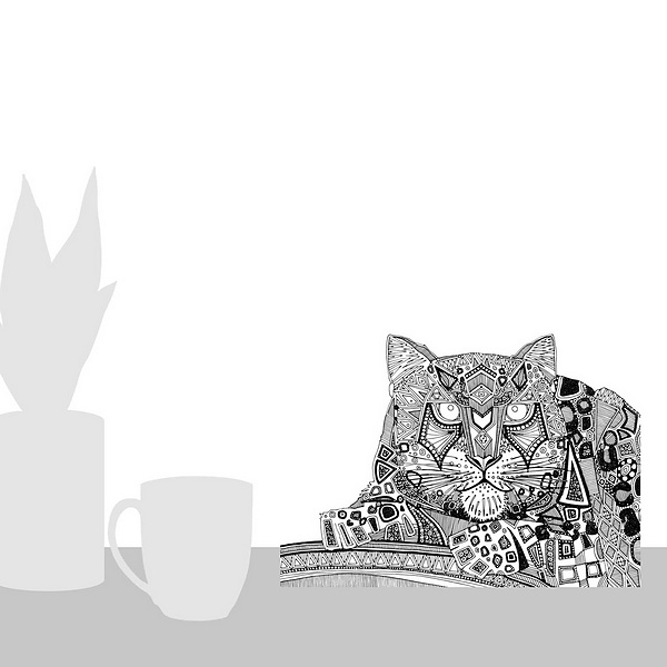 A scale-illustration room featuring Snow Leopard