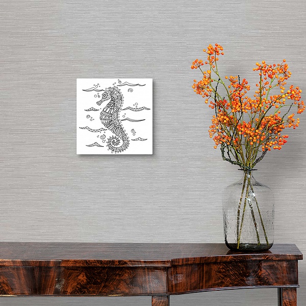 A traditional room featuring Color Me - Seahorse