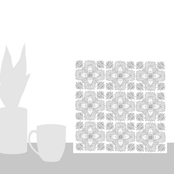 A scale-illustration room featuring Pattern One