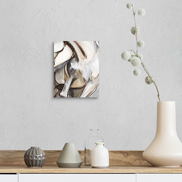 A farmhouse room featuring Horse Abstraction II