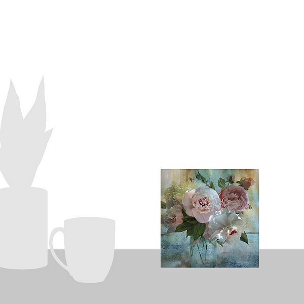 A scale-illustration room featuring Peony Bouquet I