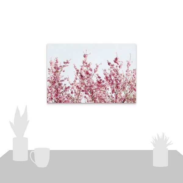 A scale-illustration room featuring Japan Rising Sun Collection - Pink Sakura Tree