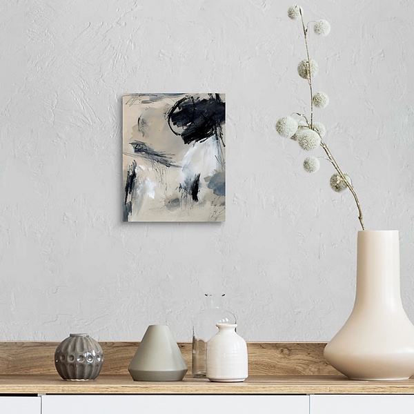 A farmhouse room featuring Scribble Abstract I