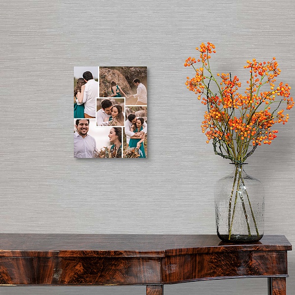 A traditional room featuring Square Photo Collage White