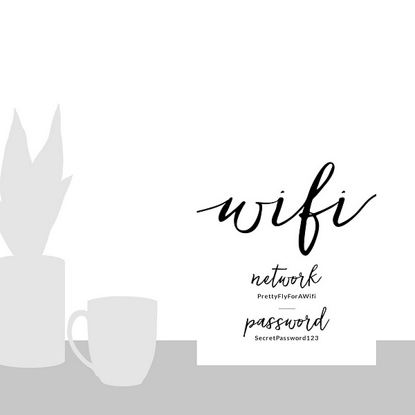 A scale-illustration room featuring Wifi Script