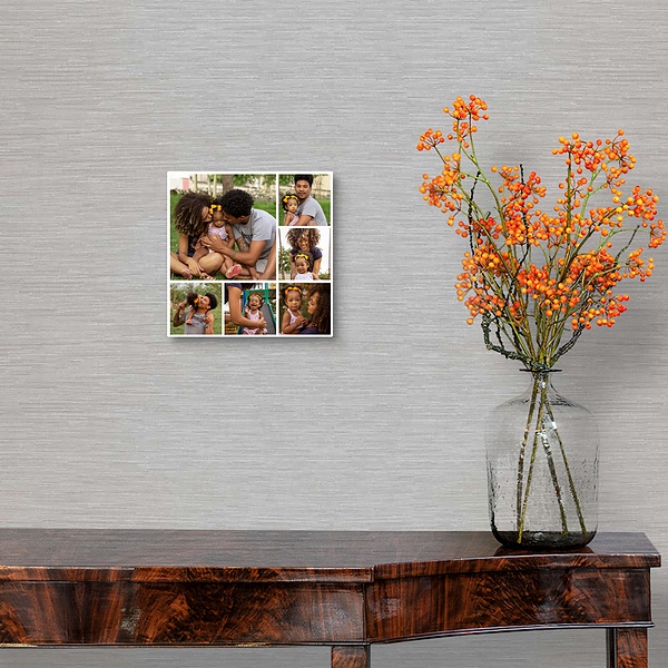A traditional room featuring Photo Collage Square White