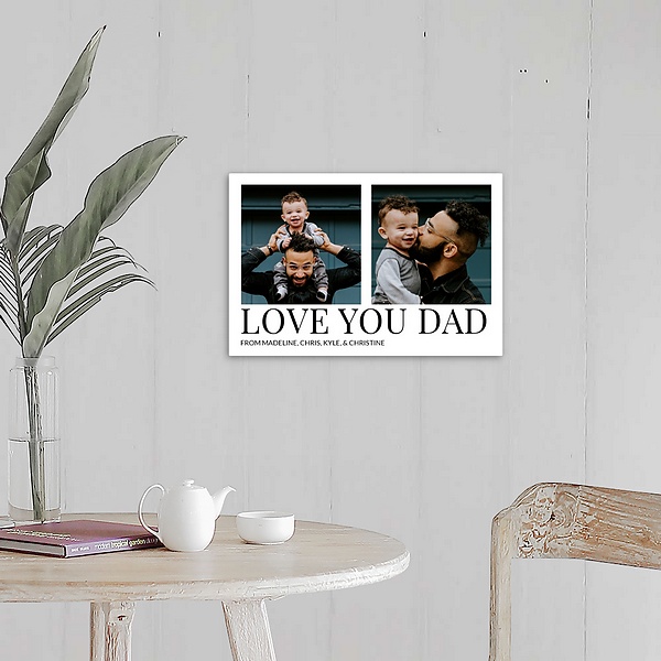A farmhouse room featuring Love You Dad