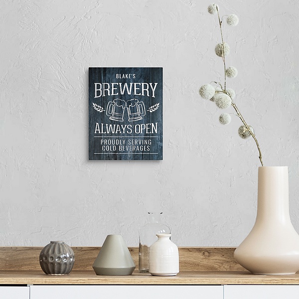 A farmhouse room featuring Brewery