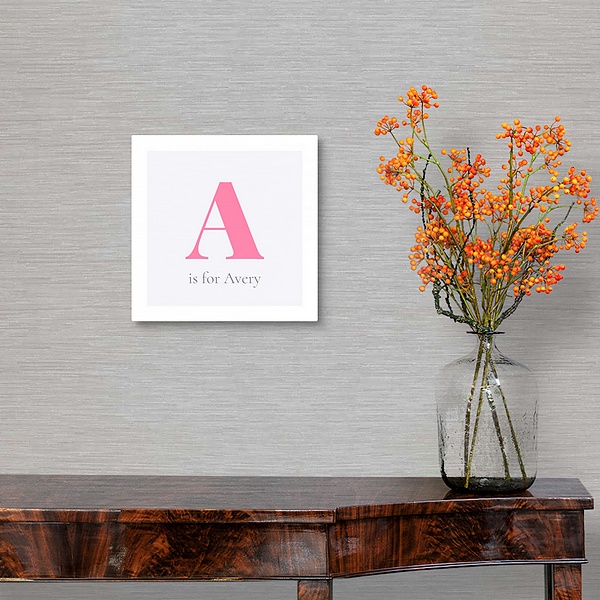 A traditional room featuring Watercolor Monogram Pink