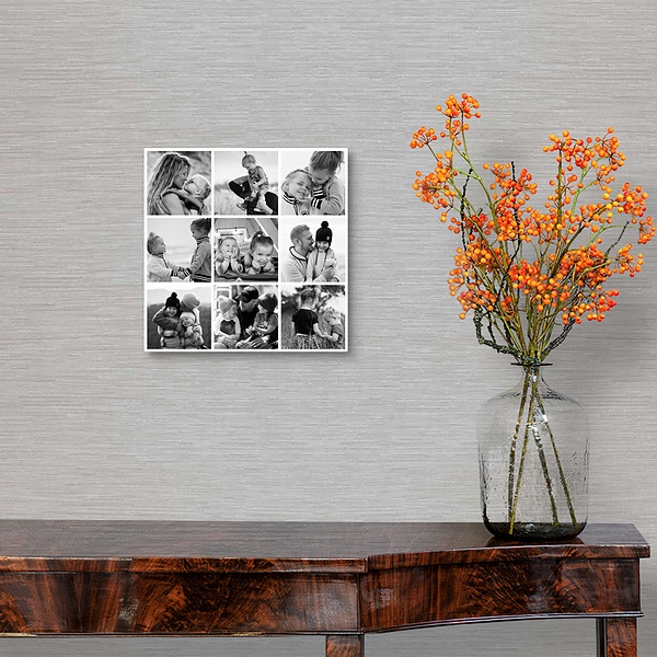 A traditional room featuring Photo Collage Square White