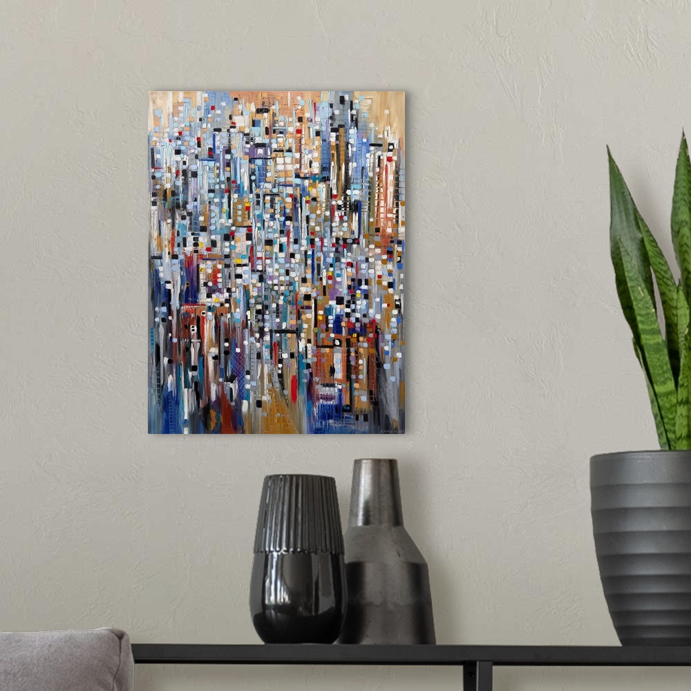 A modern room featuring Abstract Life