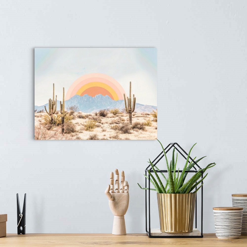 A bohemian room featuring Arizona Sunrise
