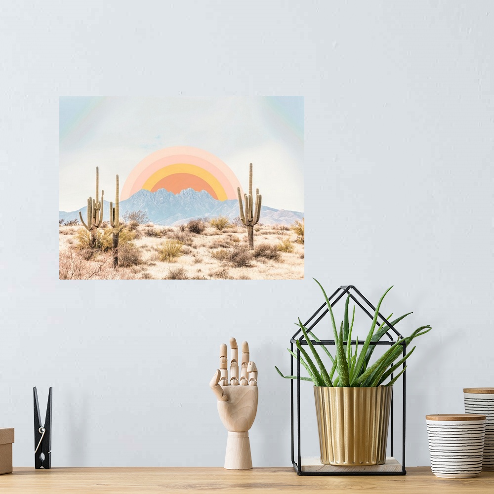 A bohemian room featuring Arizona Sunrise