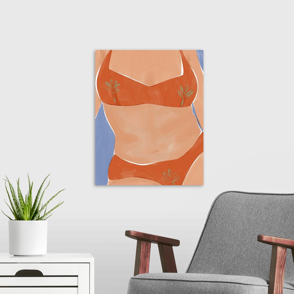 A modern room featuring Bikini Babe