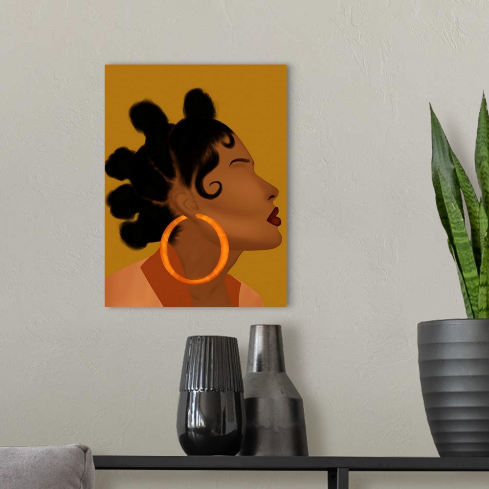 A modern room featuring BLACK GIRL