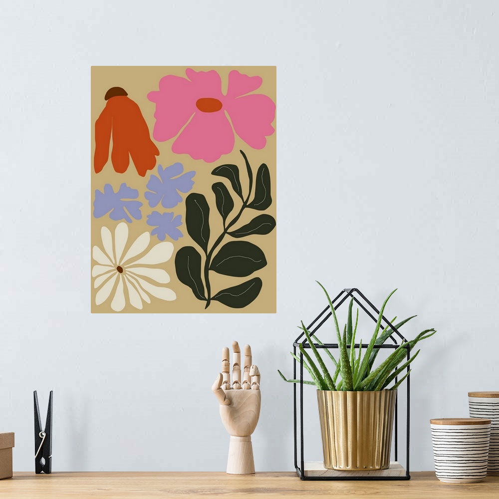 A bohemian room featuring Bold Matisse Floral