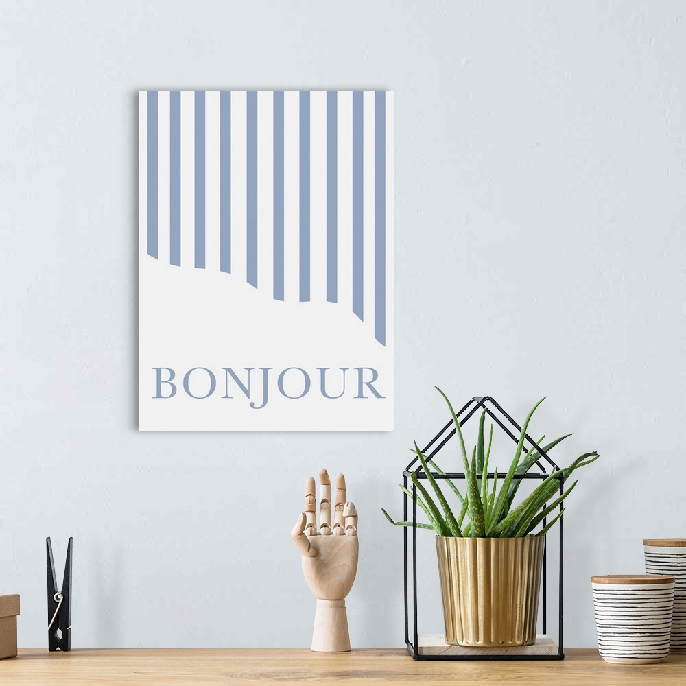 A bohemian room featuring Bonjour Stripes