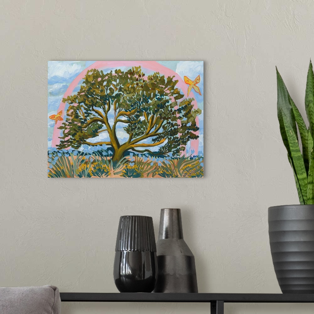 A modern room featuring Butterfly Tree