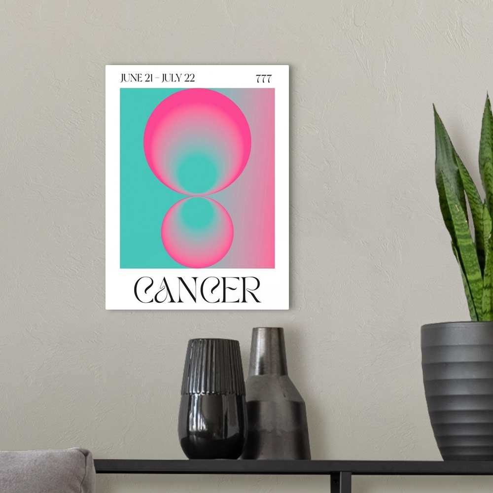 A modern room featuring Cancer